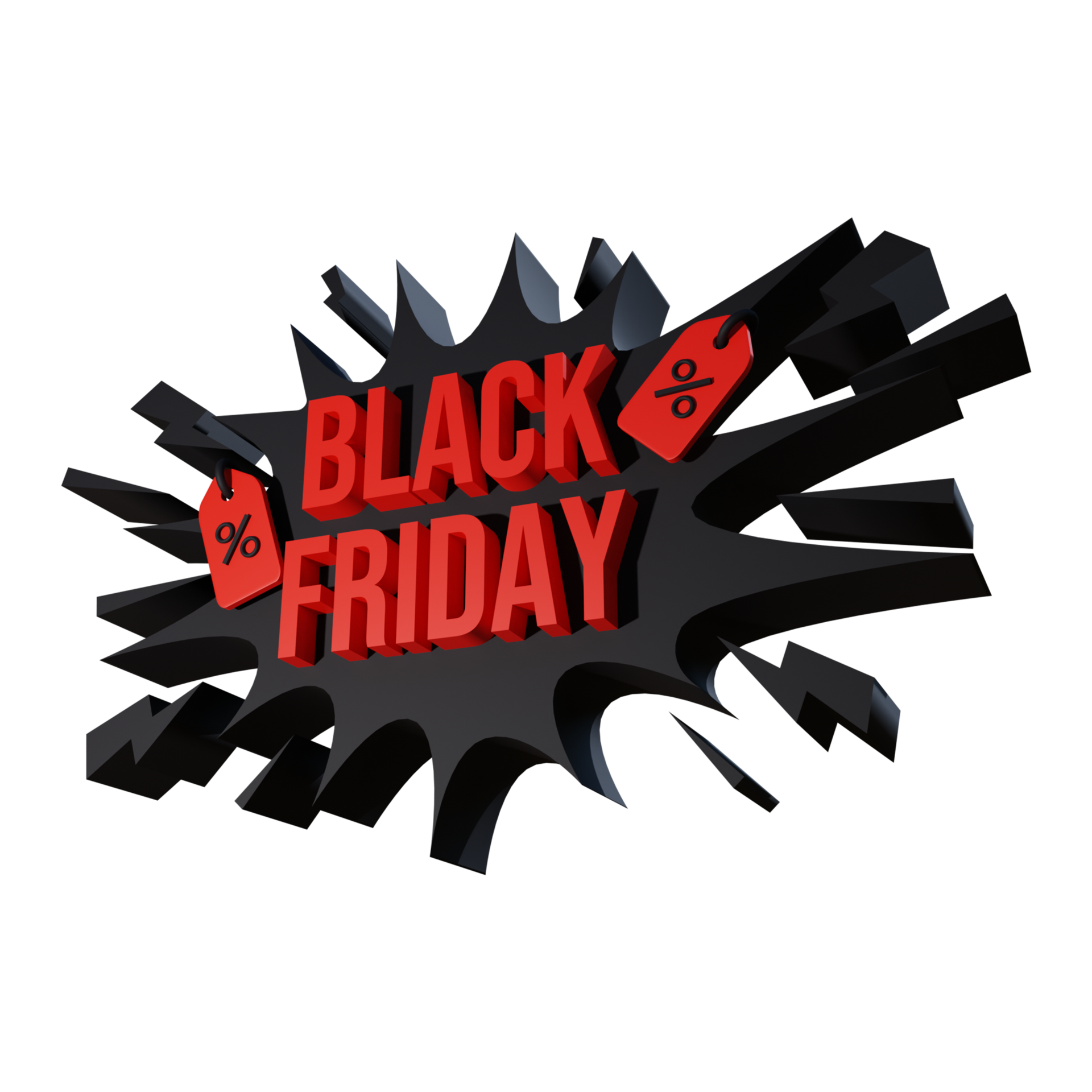 Black Friday Discount Badge 13079383 PNG