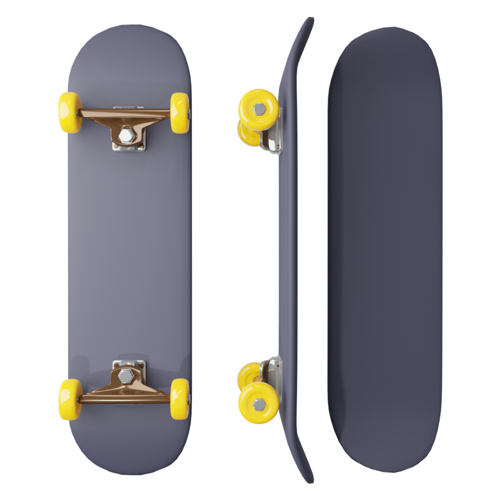 skateboard icona 3d rendere per ui icona sito web Giochi App png