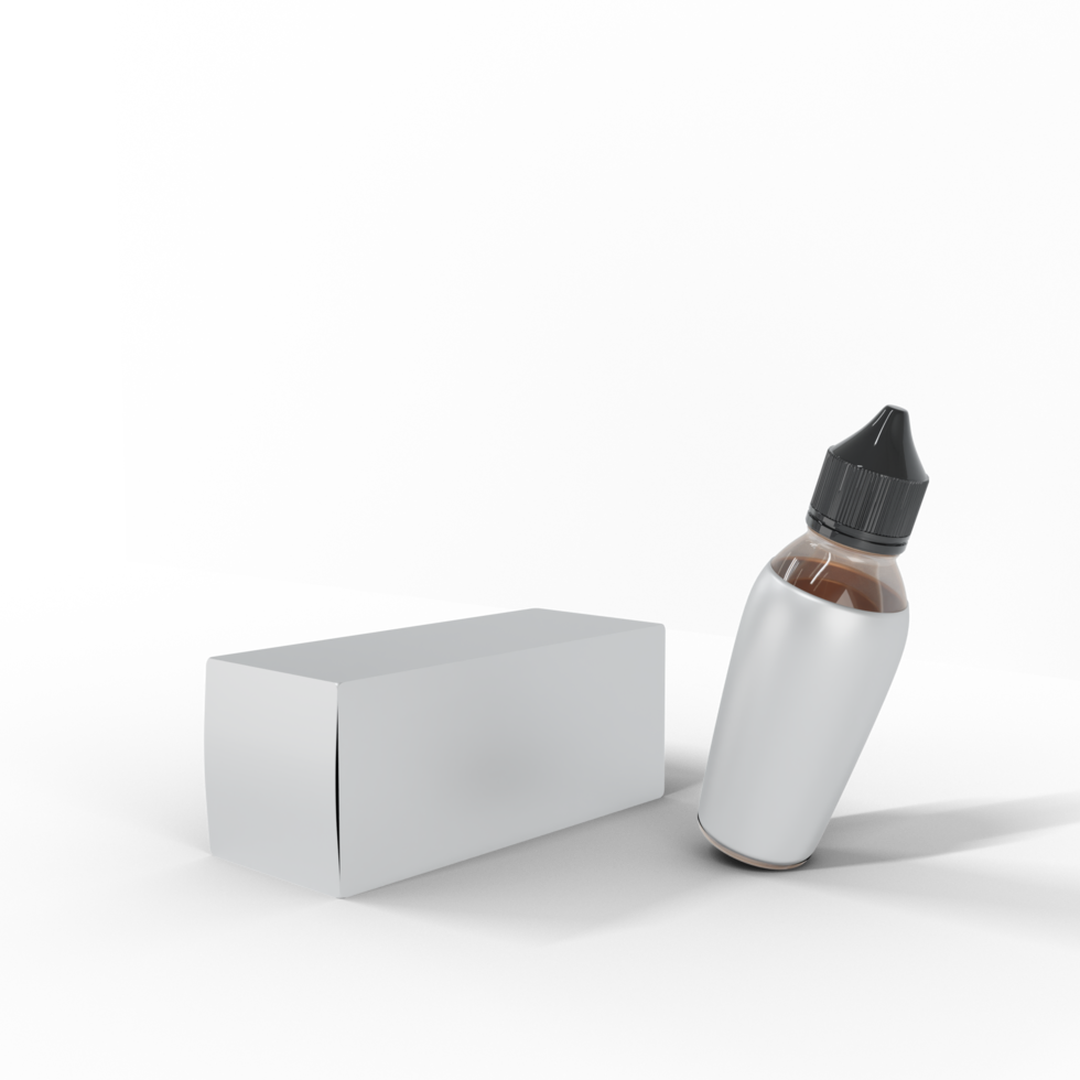 flytande flaska 3d framställa för branding produkt design ,mockup, befordran png