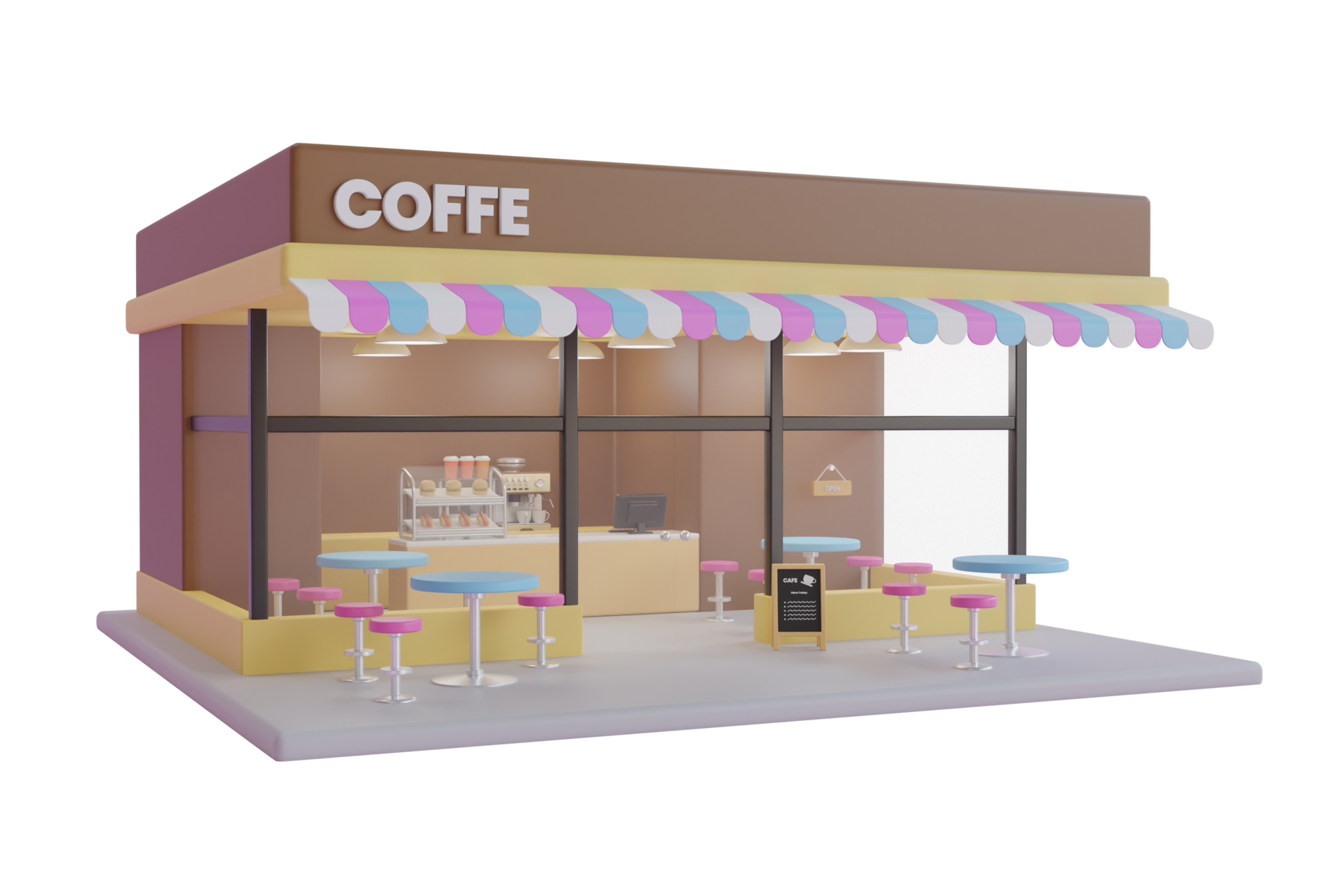 3d Rendering Of A Coffee Shop Modern Coffeeshop 3d Illustration Of A 3d-rendering-of-a-coffee-shop-modern-coffeeshop-3d-illustration-of-a