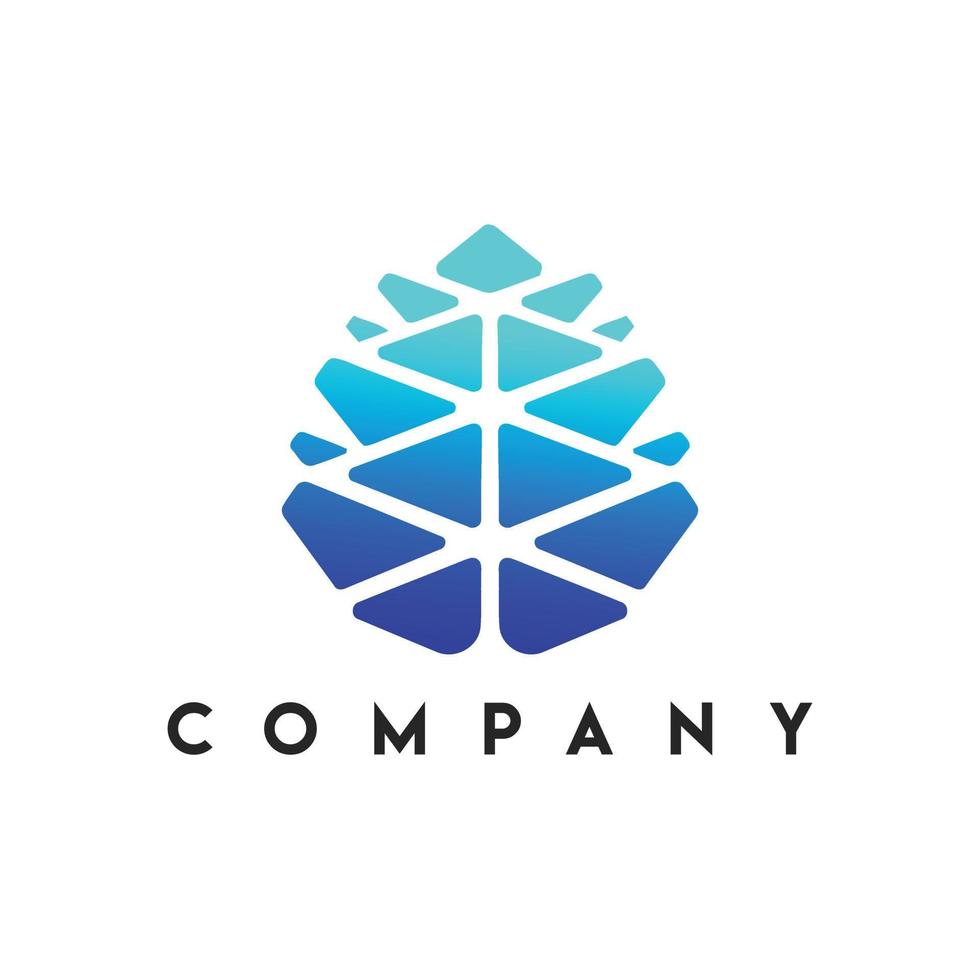 Pine Cone Logo, pine logo template vector