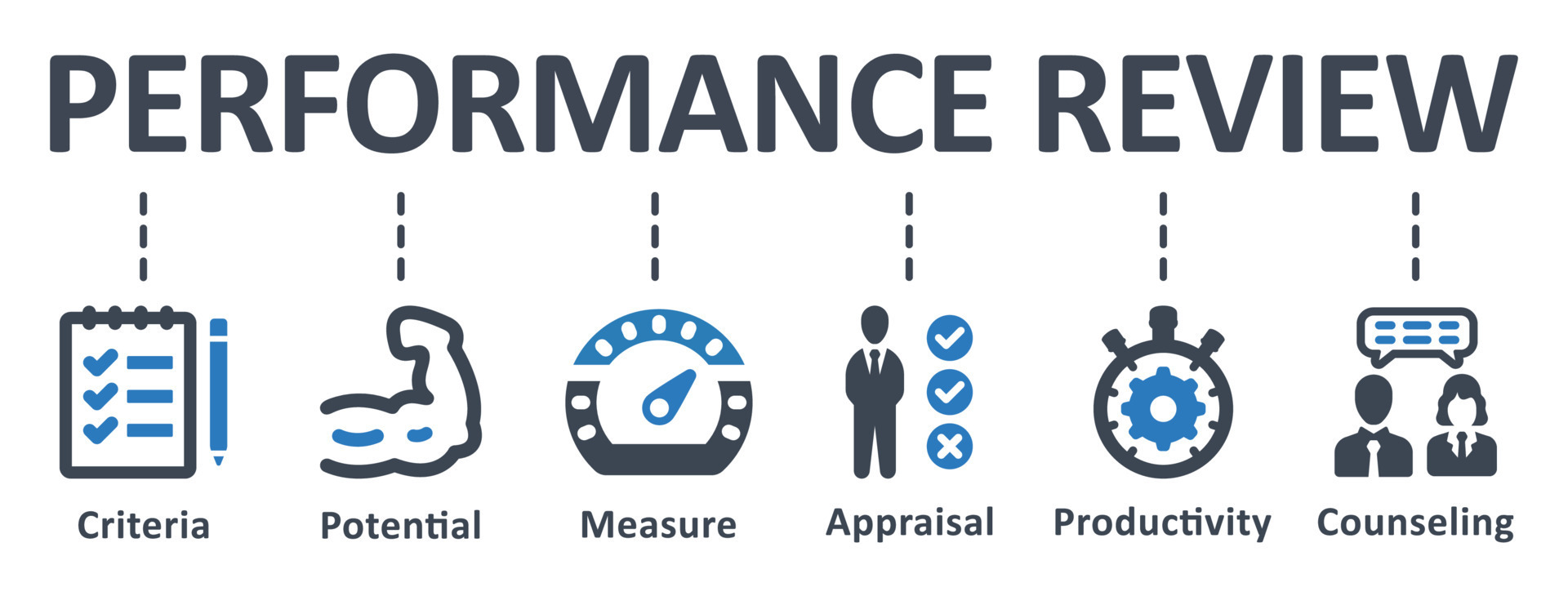 Performance Review Icon Vector Illustration Performance Review 
