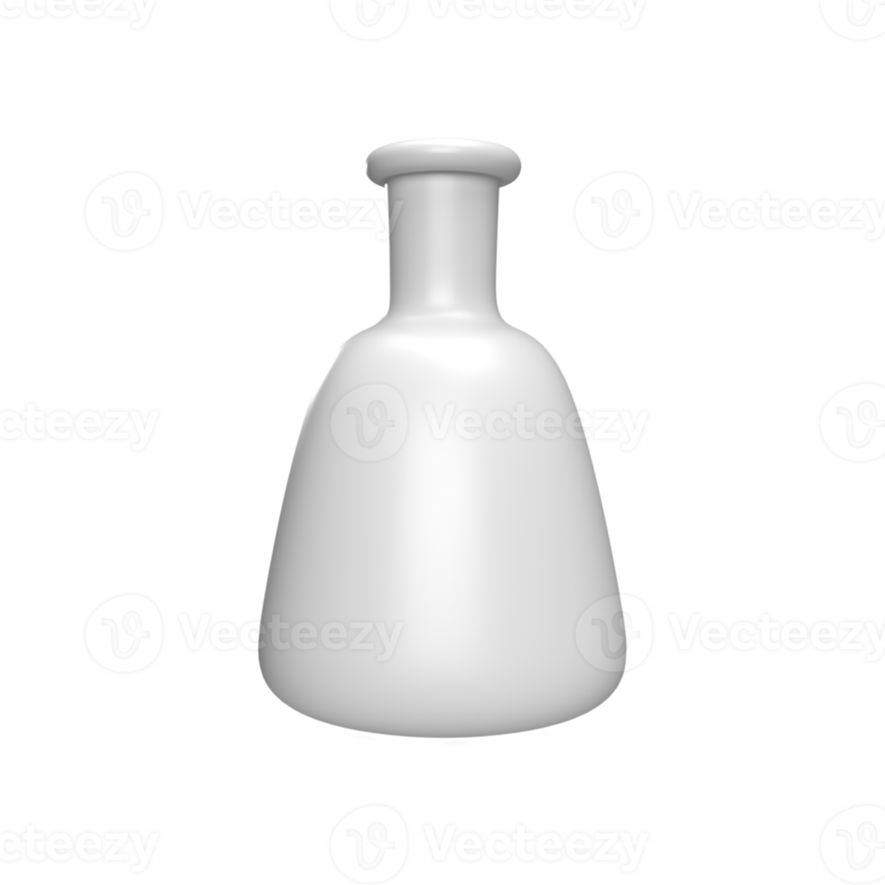 glass laboratory empty. 3d render png