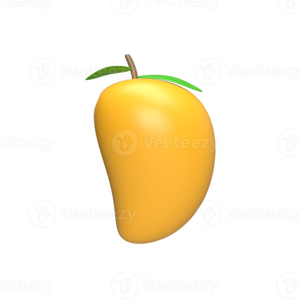 mango. ilustración de procesamiento 3d png