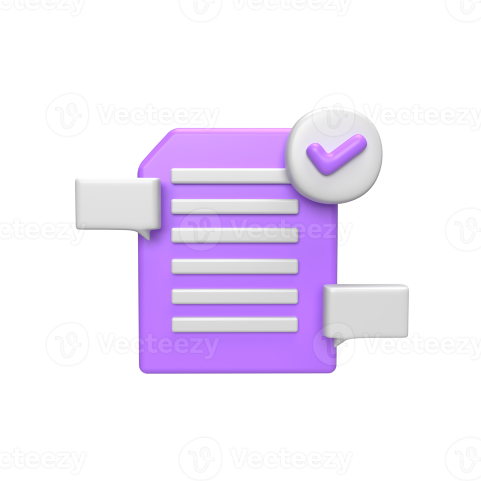 Data done. 3d render illustration png