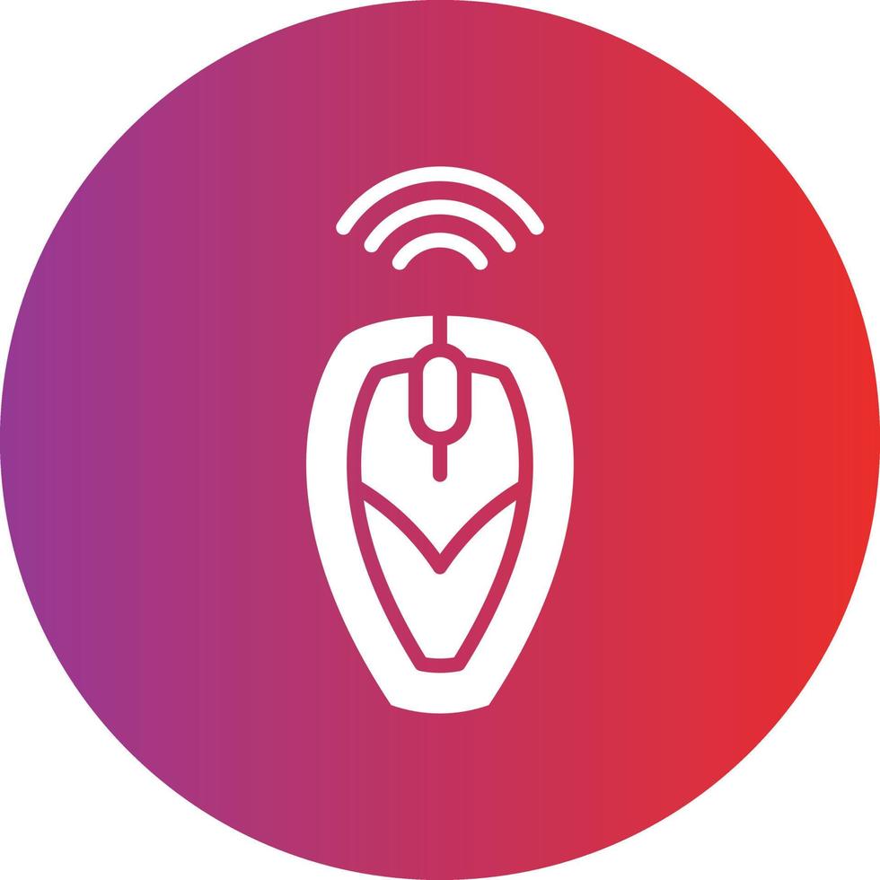 Wireless Mouse Icon Style vector