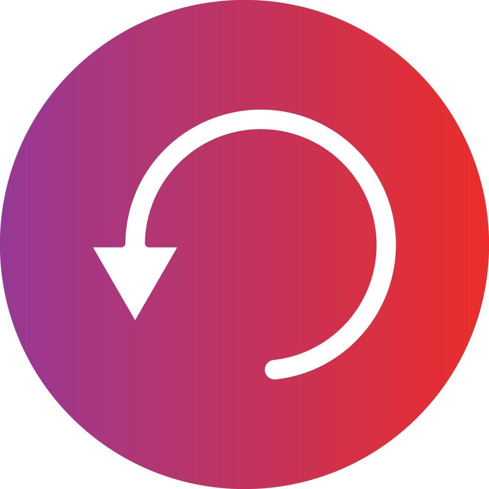 Undo Icon Style vector