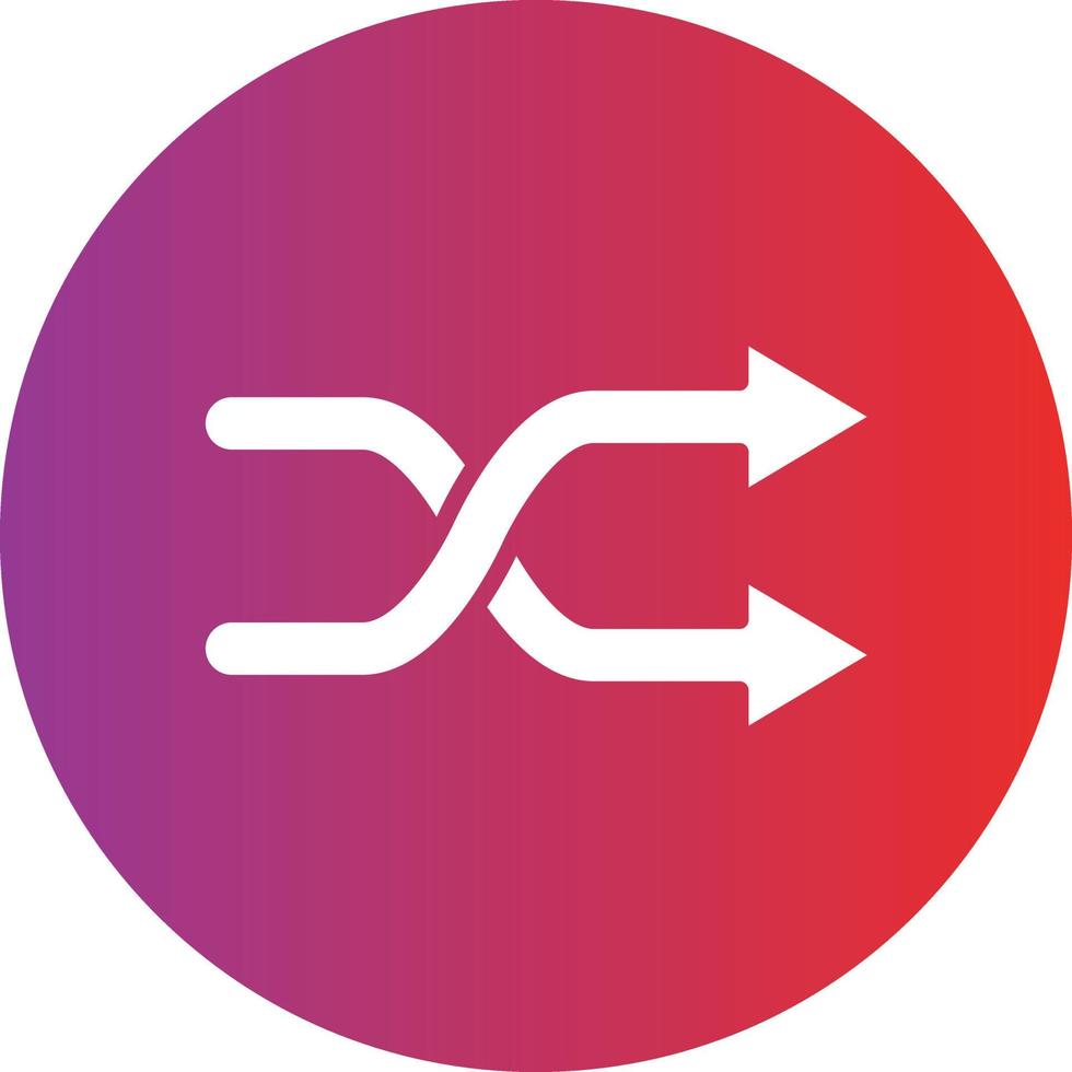Shuffle Icon Style vector