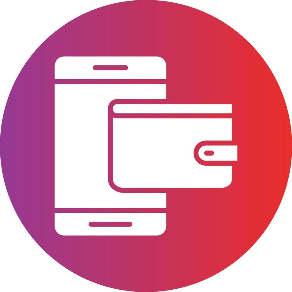 Digital Wallet Icon Style vector