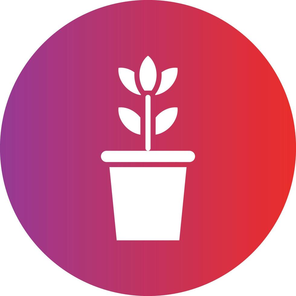 Plant Pot Icon Style vector