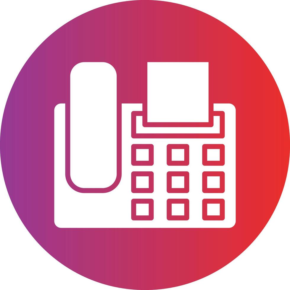 Fax Machine Icon Style vector