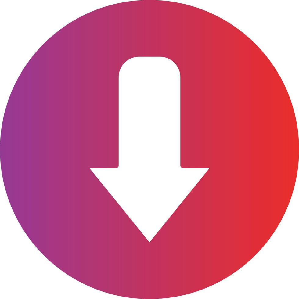 Down Arrow Icon Style vector
