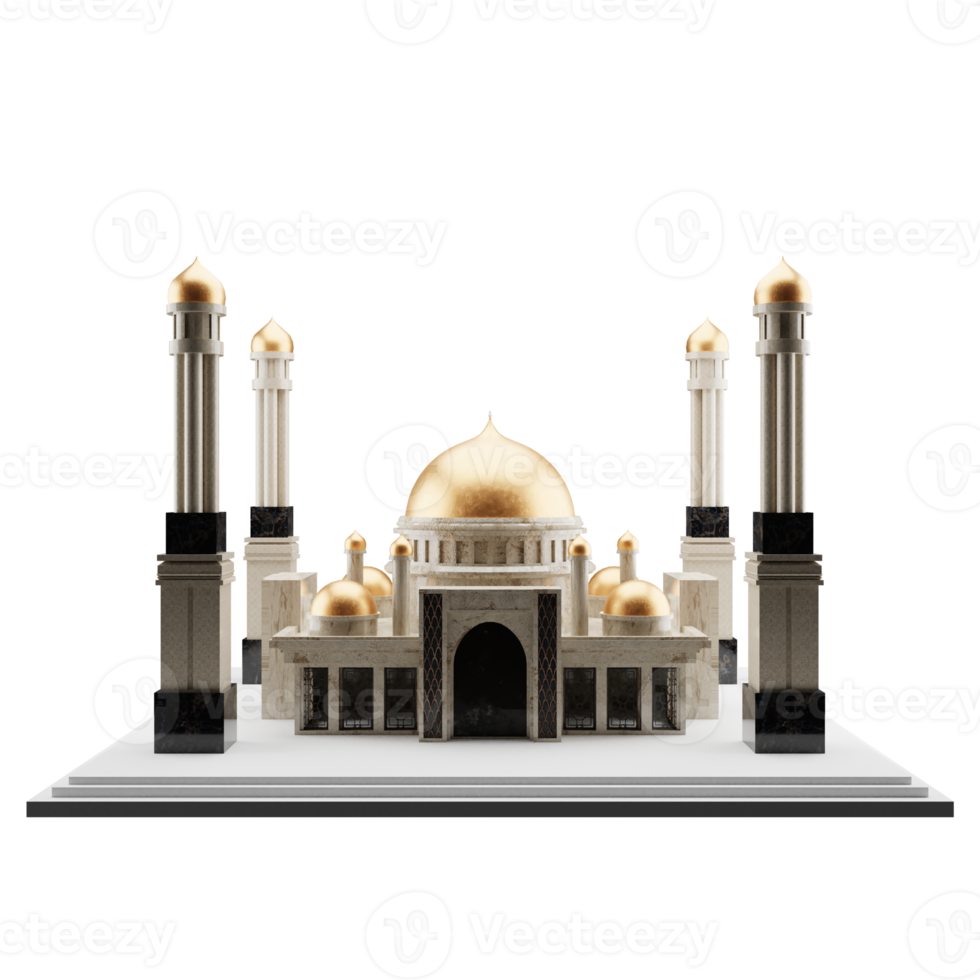 3d Illustration Mosque png