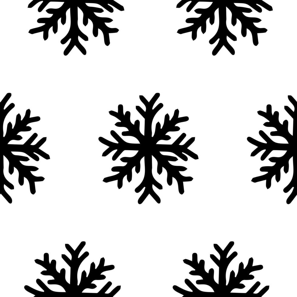 lindo patrón de copos de nieve en estilo escandinavo moderno en vector. diseño geométrico nórdico abstracto para interiores de decoración de invierno, carteles impresos, tarjetas de felicitación, banner de negocios, envoltura. vector