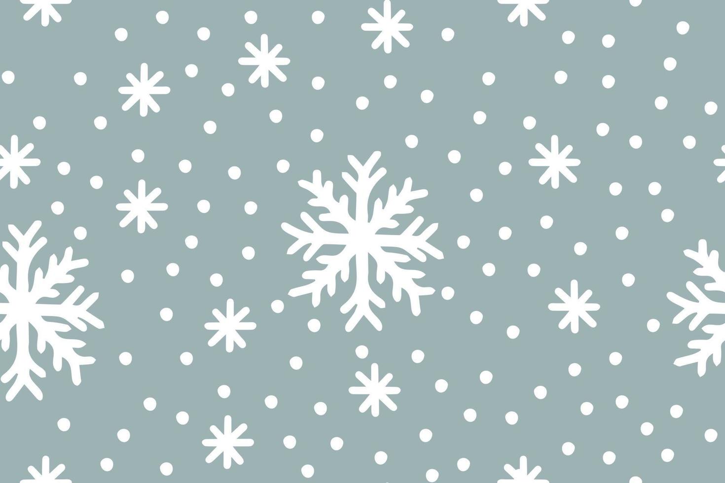 lindo patrón de copos de nieve en estilo escandinavo moderno en vector. diseño geométrico nórdico abstracto para interiores de decoración de invierno, carteles impresos, tarjetas de felicitación, banner de negocios, envoltura. vector