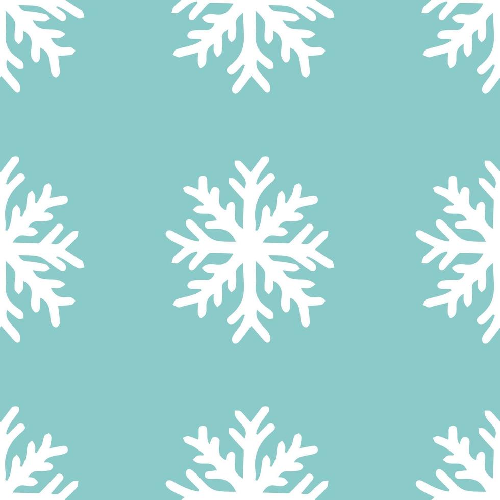 lindo patrón de copos de nieve en estilo escandinavo moderno en vector. diseño geométrico nórdico abstracto para interiores de decoración de invierno, carteles impresos, tarjetas de felicitación, banner de negocios, envoltura. vector