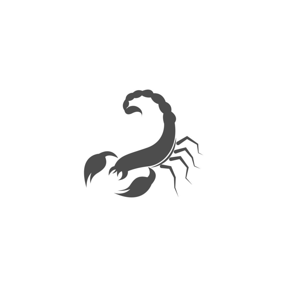 ilustración de diseño de logotipo de icono de escorpión vector