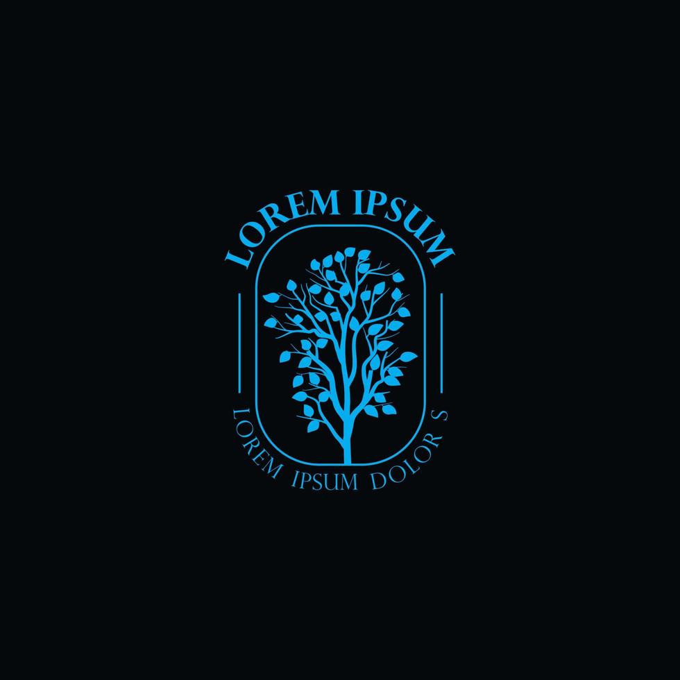 Tree logo design for farm vector file