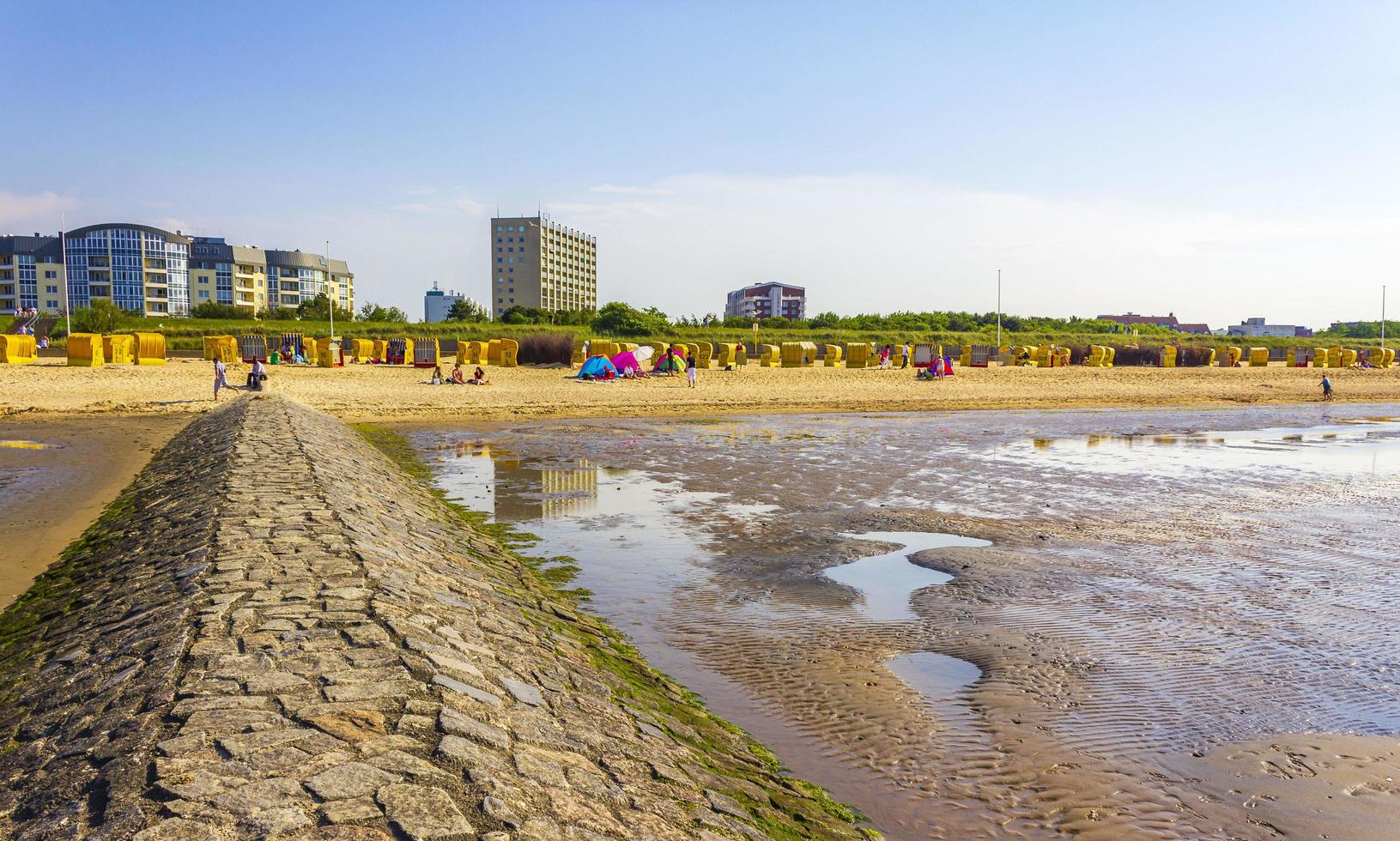 Cuxhaven Lower Saxony Germany 2011 Seascape beach mudflats hiking on