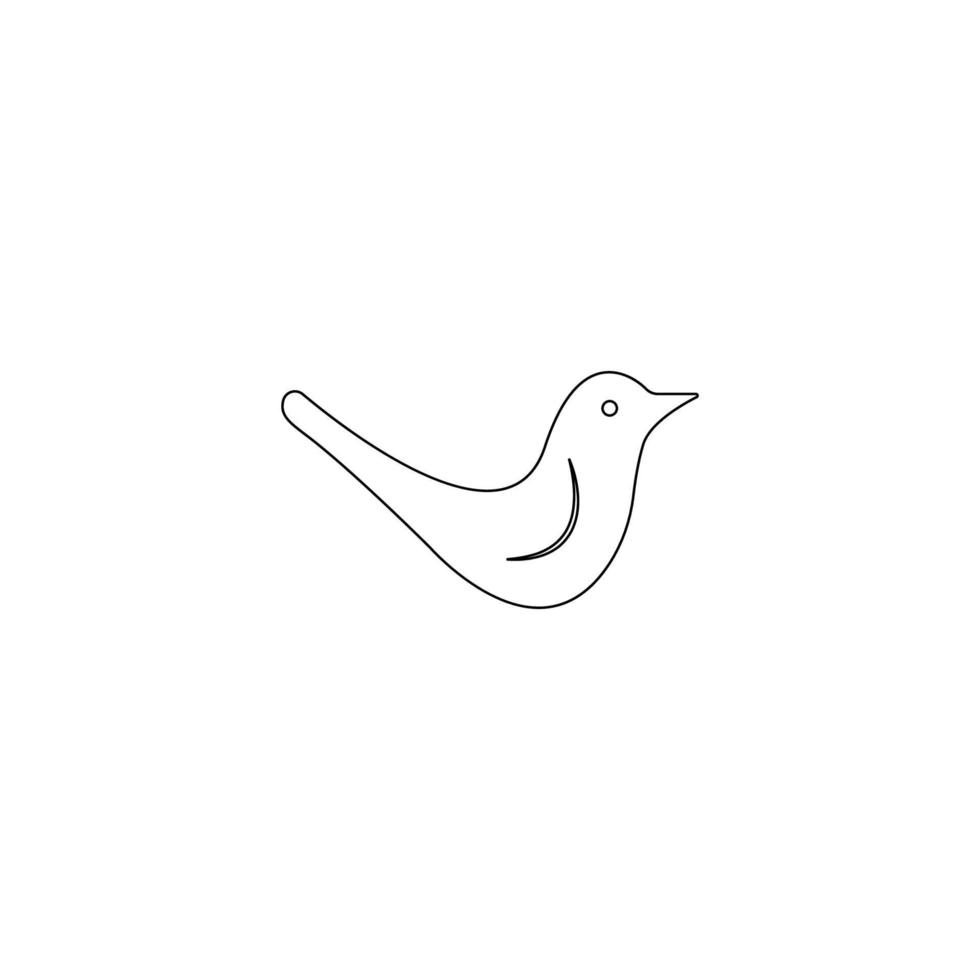 vector de ilustración de icono de pájaro