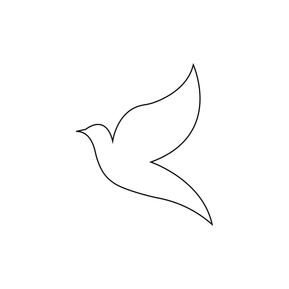 vector de ilustración de icono de pájaro