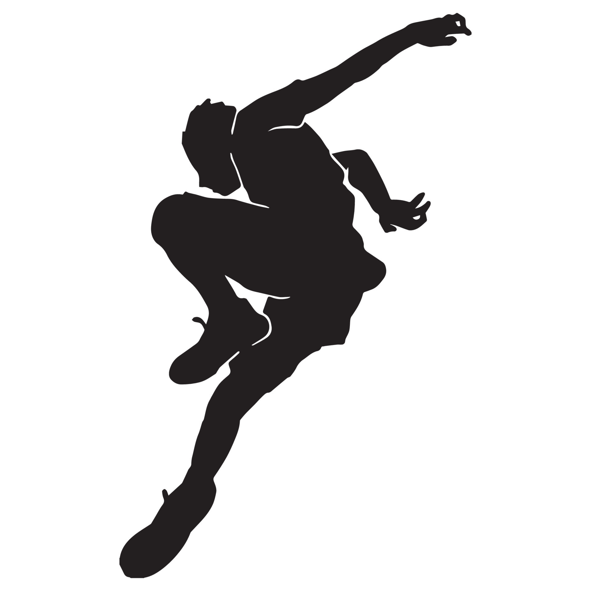 Runner Flat Icon Running Man Vector Silhouette Run Concept Shadow Sprinter  Stock Illustration - Download Image Now - iStock