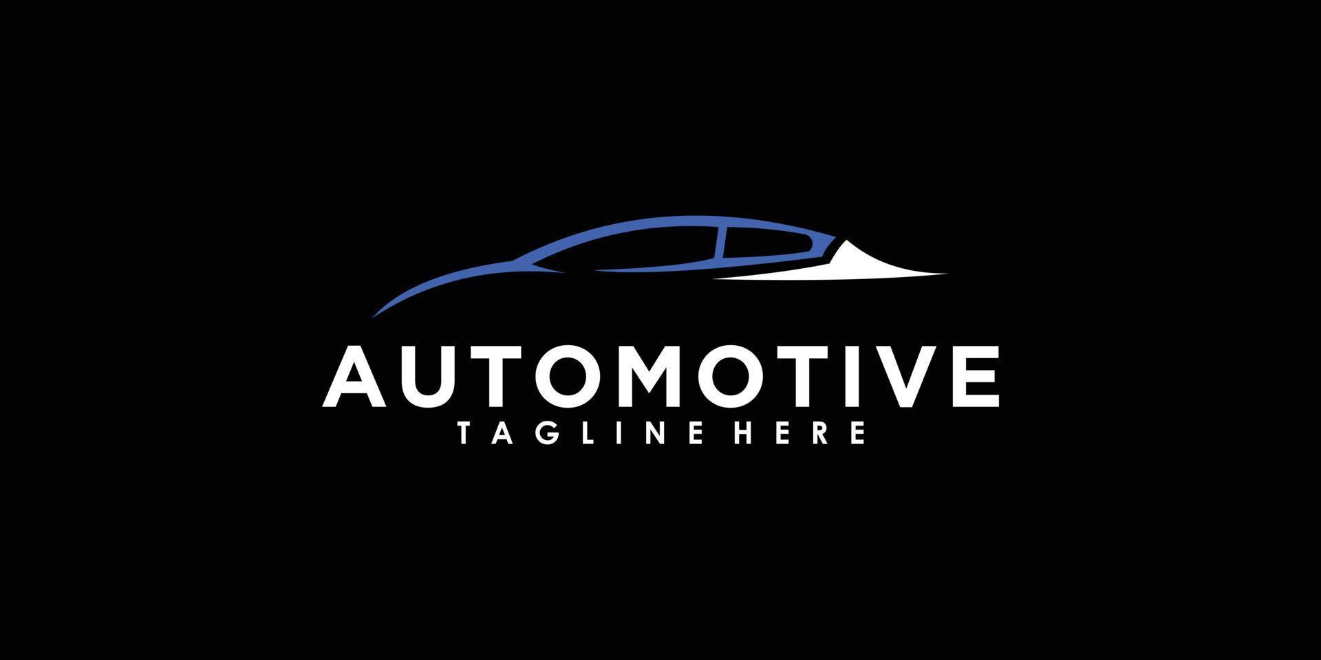 automotive and service car logo design vector with creative concept