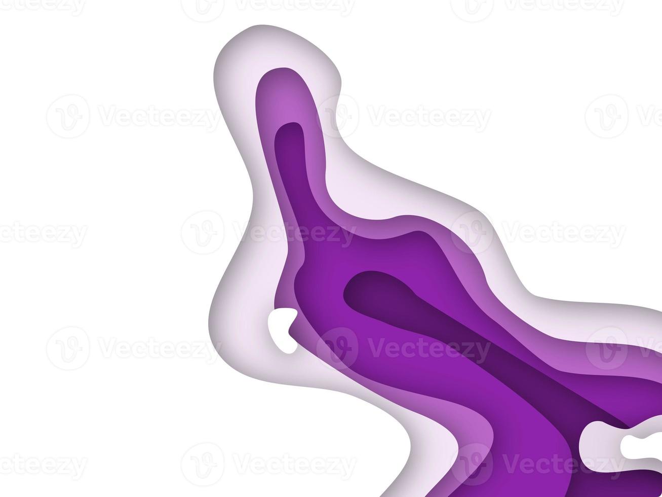Purple Papercut Background photo