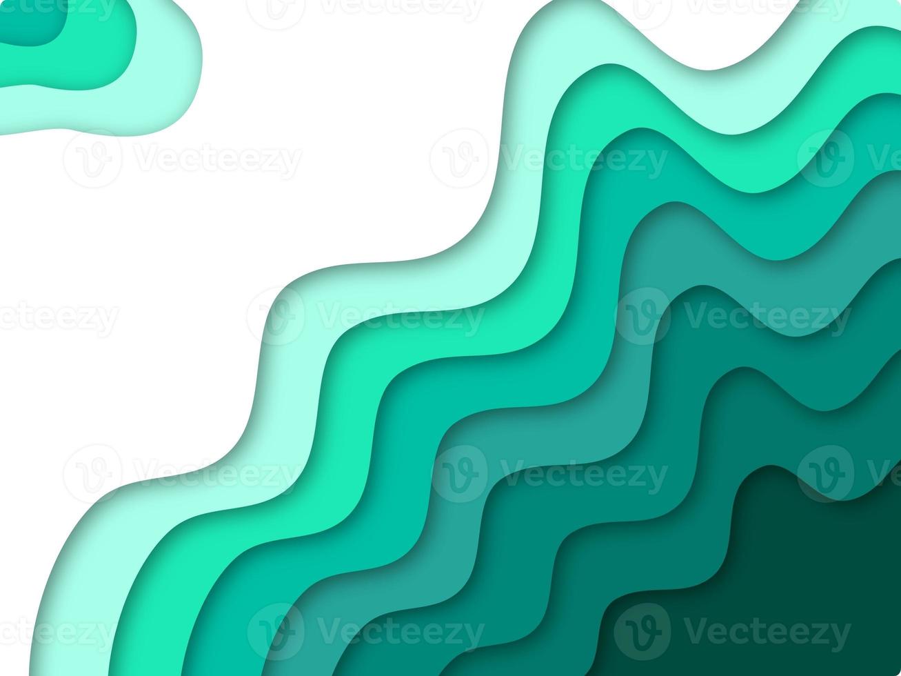 Green Papercut Background photo
