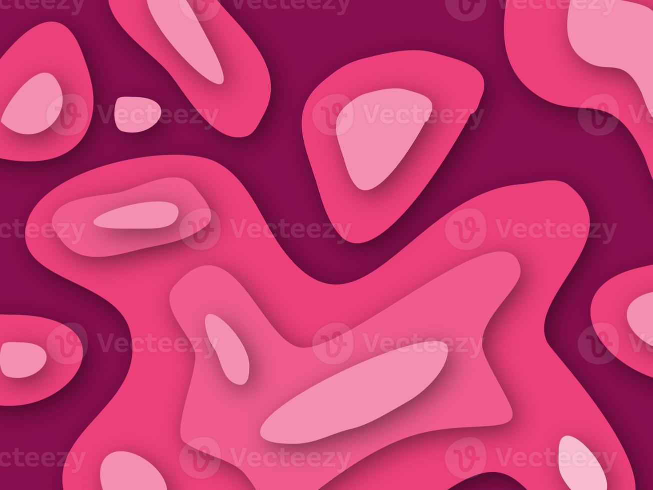 Pink Papercut Topography Background photo