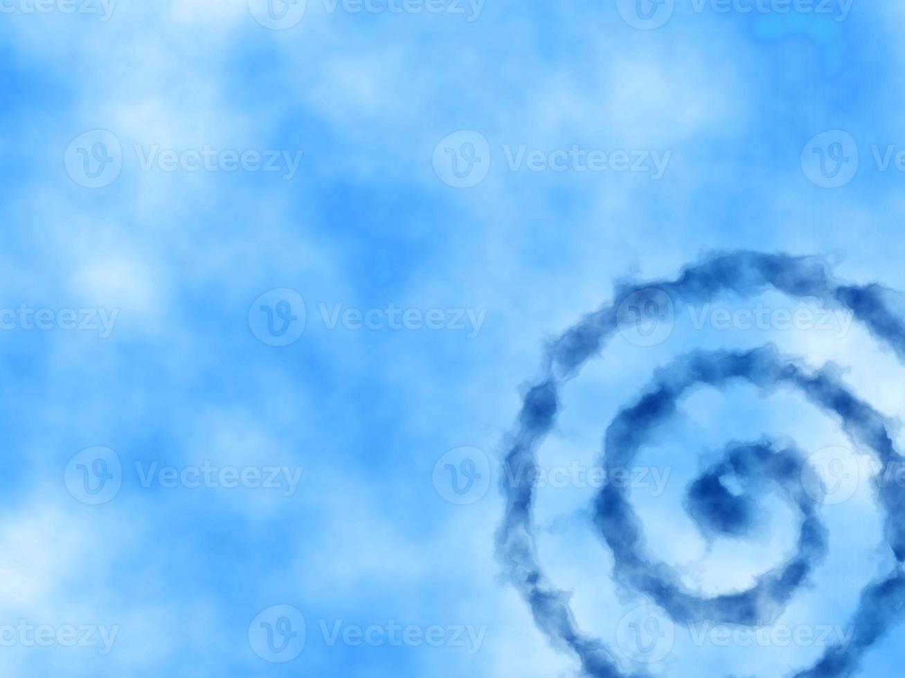 Blue Watercolor Spiral Pattern Background photo