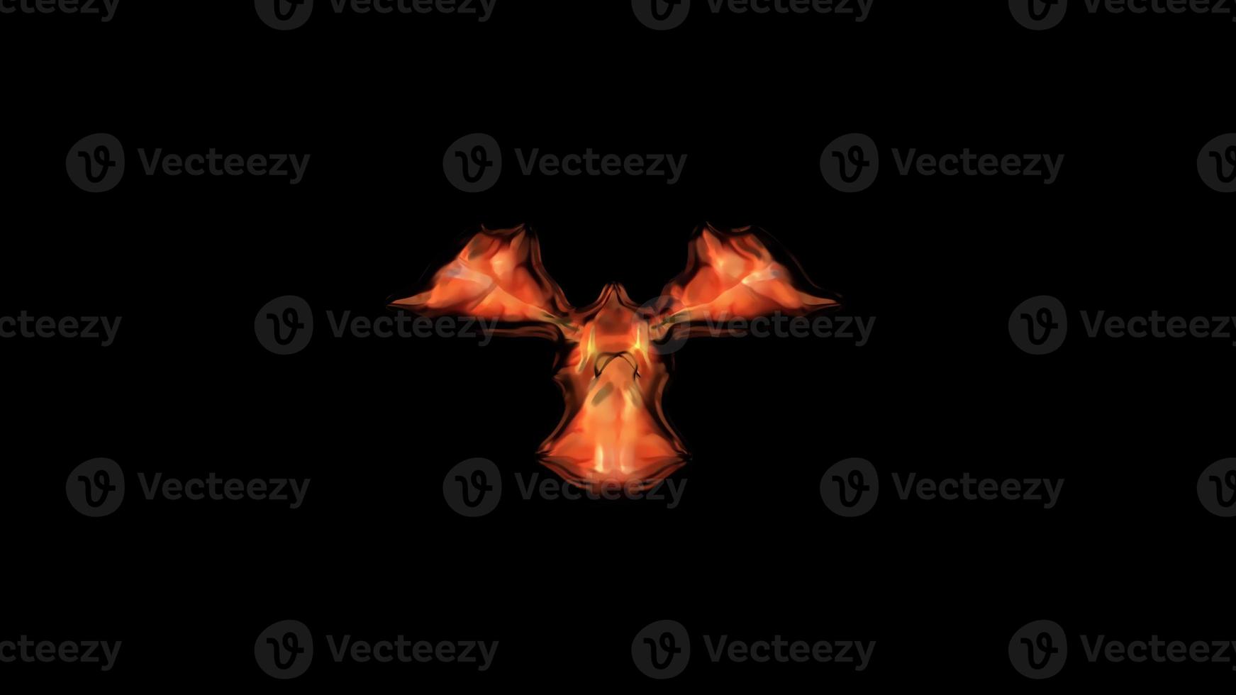 Digital Rendering Abstract Hot Fire Background photo