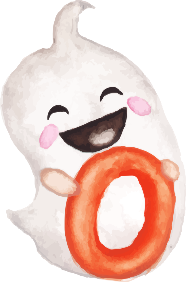 acquerello fantasma Halloween png