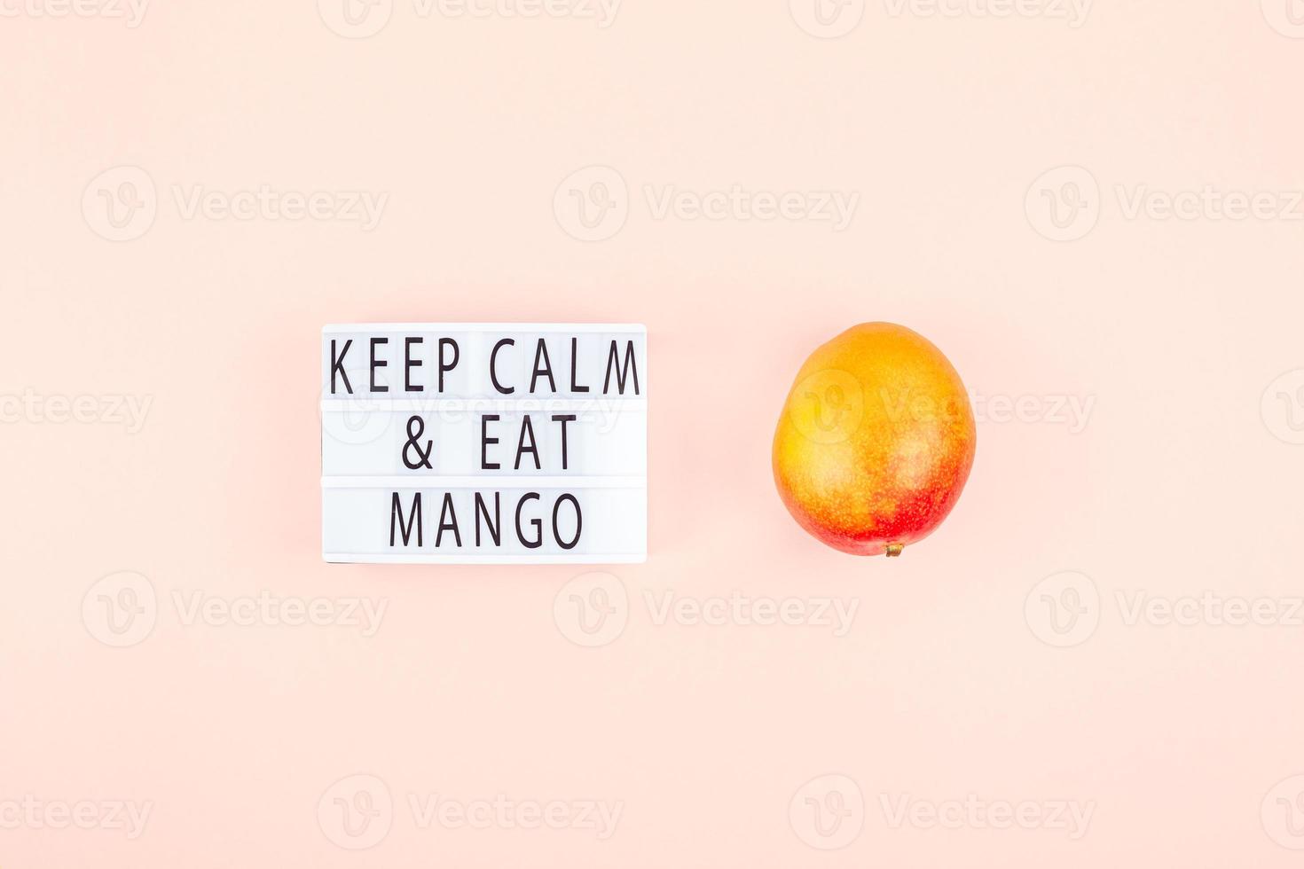 Mango fruit in creative composition photo