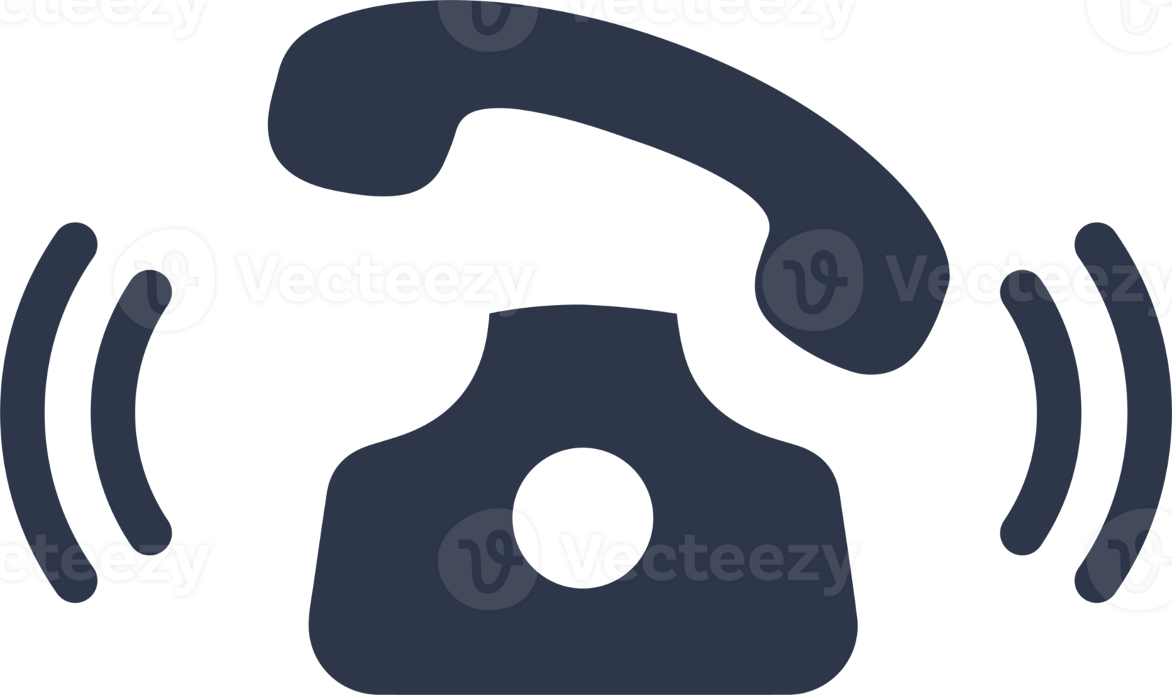 einfaches Symbol für klingelndes Telefon. Smartphone-Klingelzeichen. klingelnde illustration des smartphones oder des handys. png