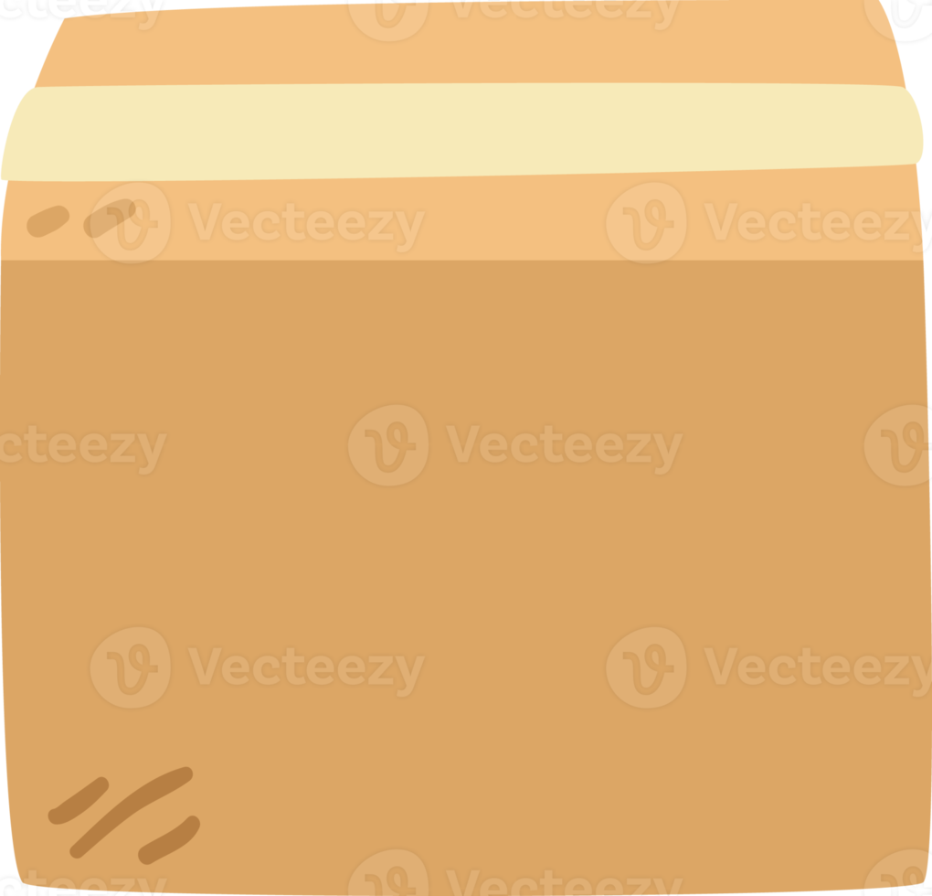 brown cardboard box png
