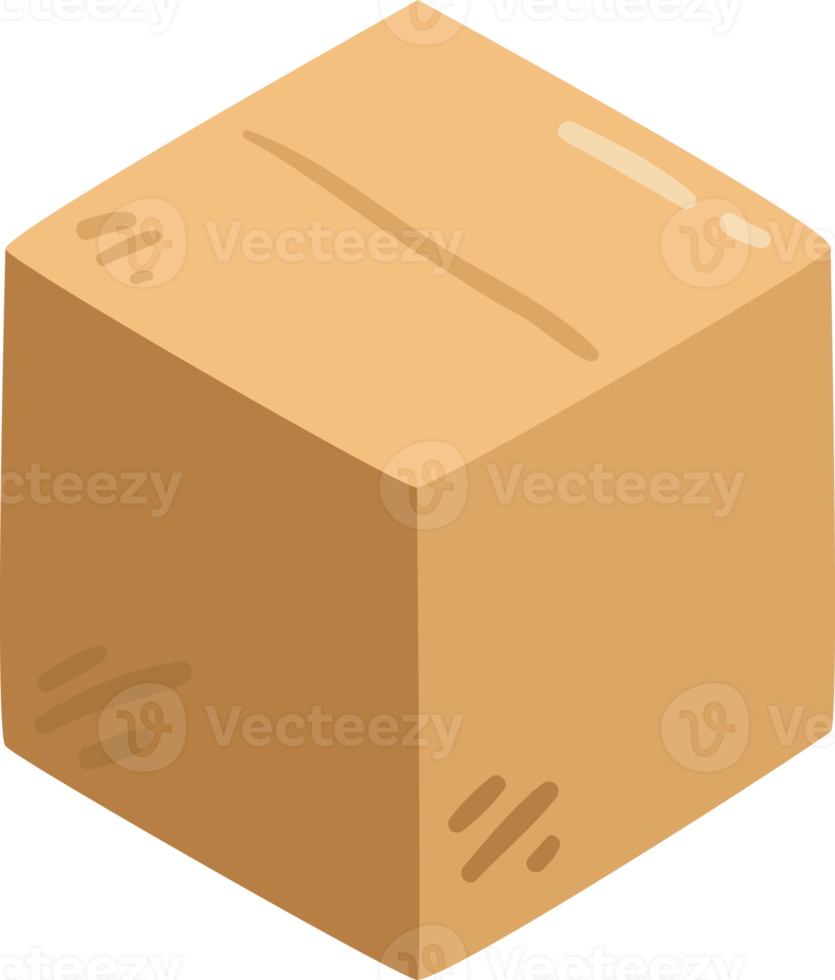 brown cardboard box png