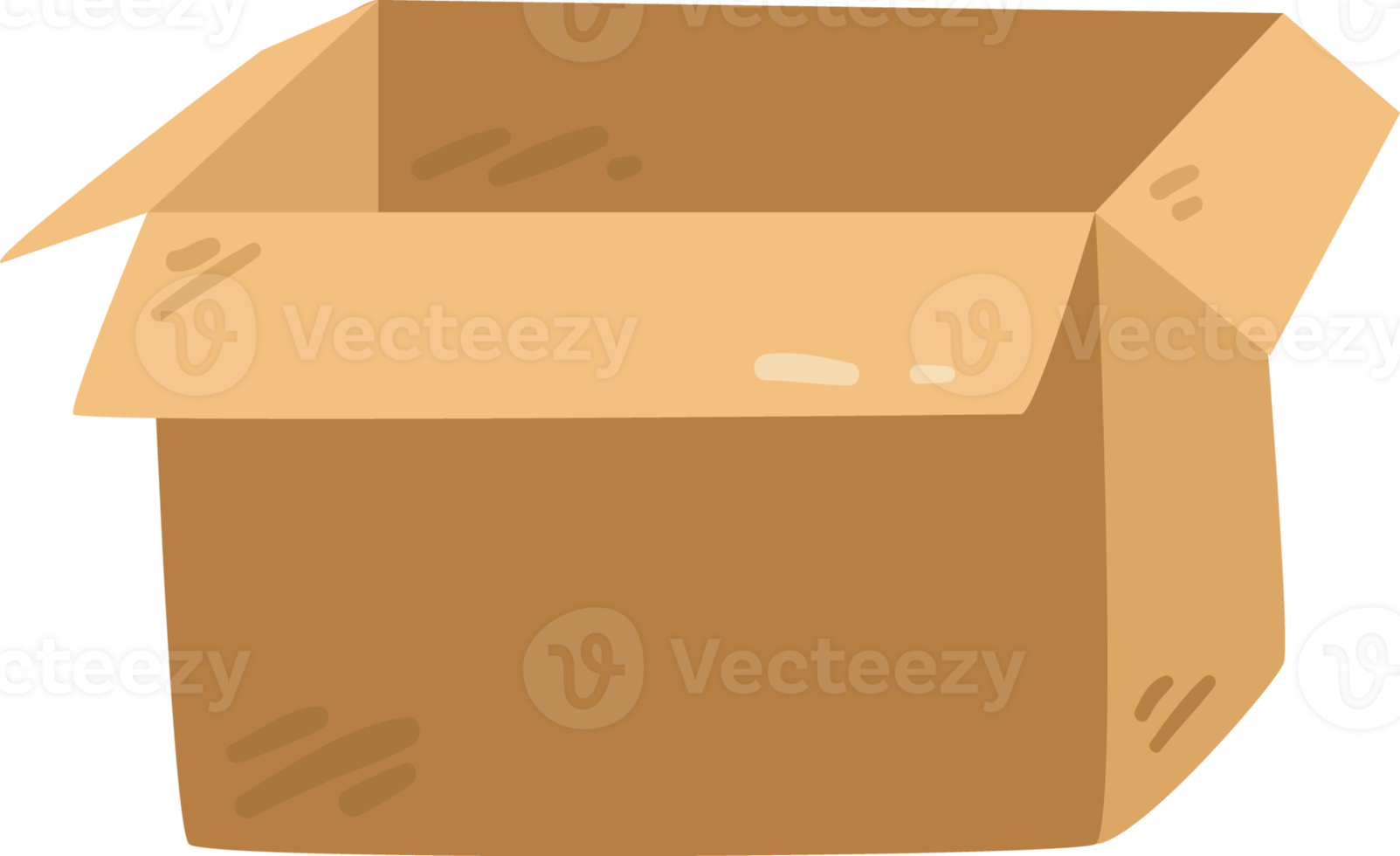 cardboard box opened png