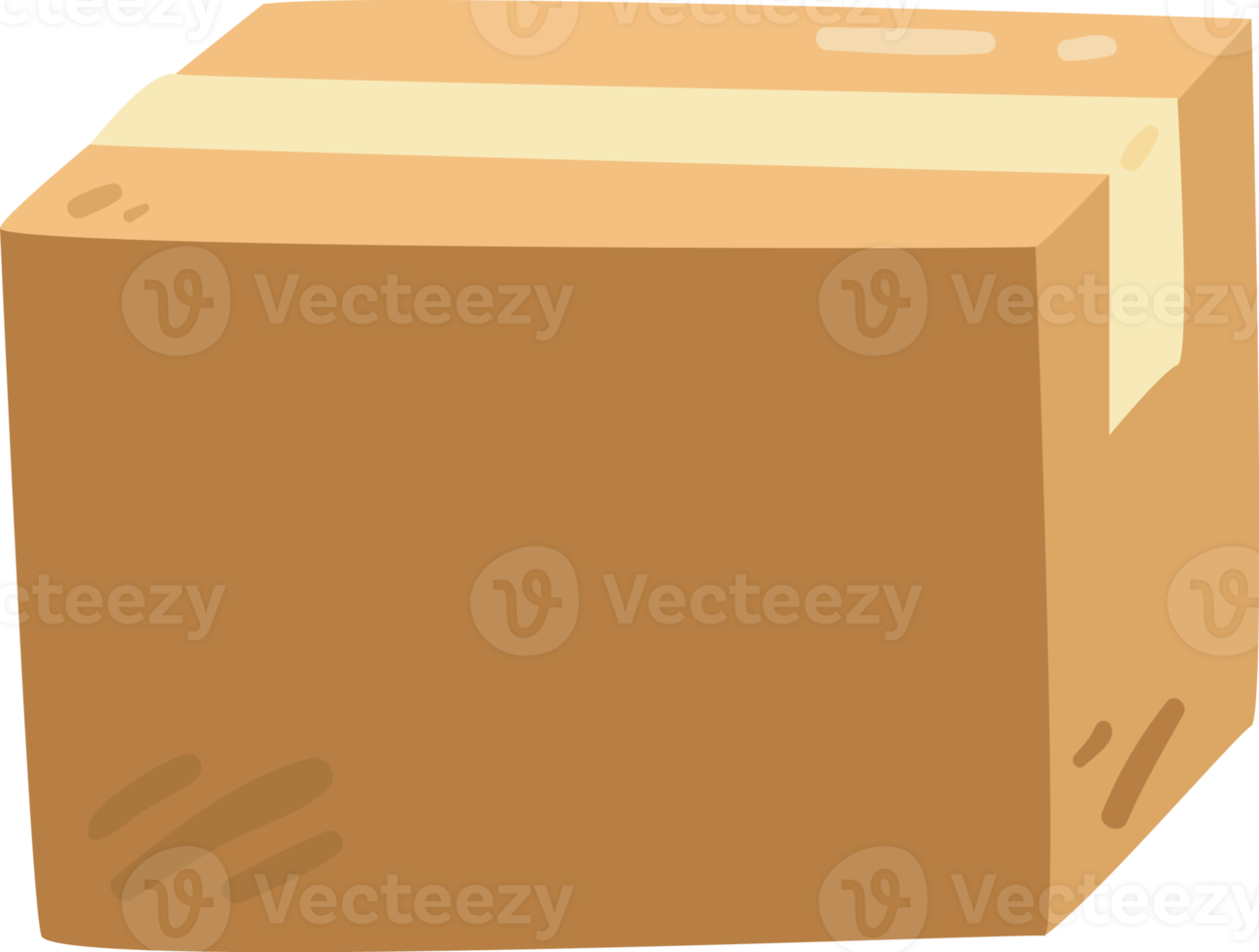 brown cardboard box png