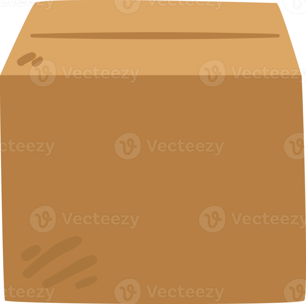 brown cardboard box png