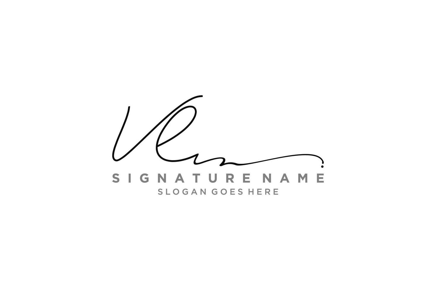 Initial VL Letter Signature Logo Template elegant design logo Sign Symbol template vector icon