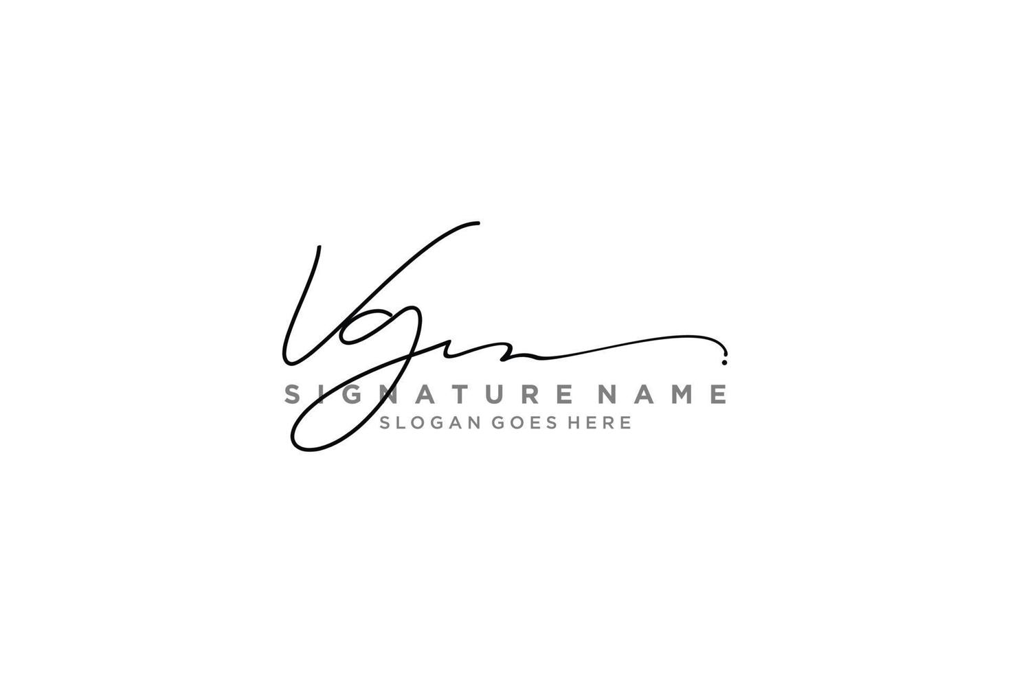 Initial VG Letter Signature Logo Template elegant design logo Sign Symbol template vector icon