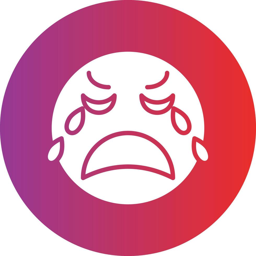 Crying Icon Style vector