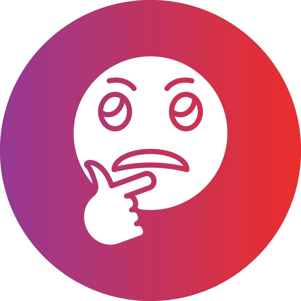 Thinking Icon Style vector