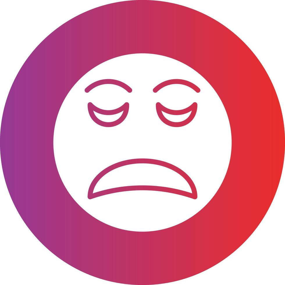 Disappointed Icon Style vector