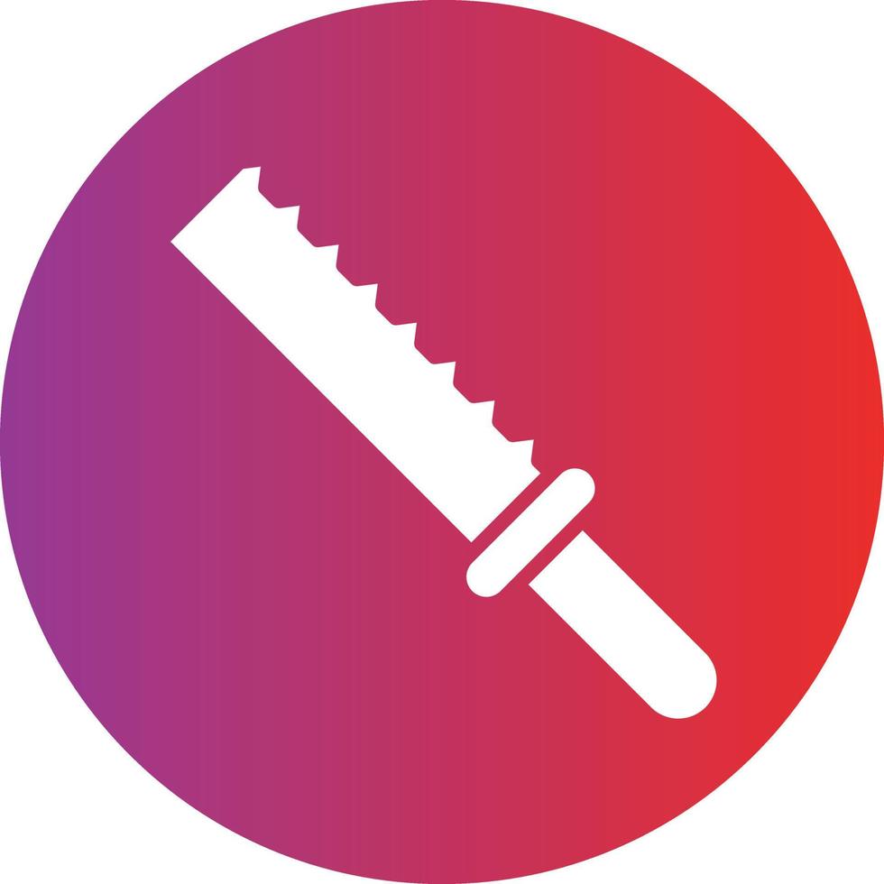 Bread Knife Icon Style vector