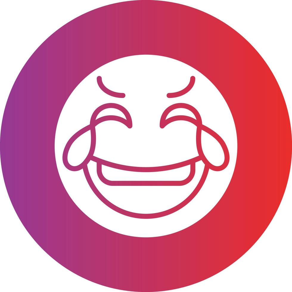 Laughing Icon Style vector