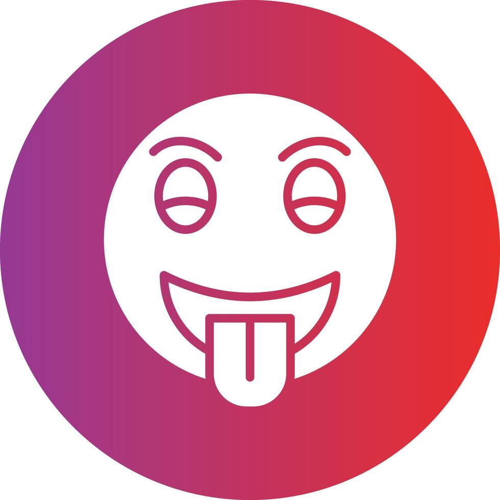 Tongue Out Icon Style vector