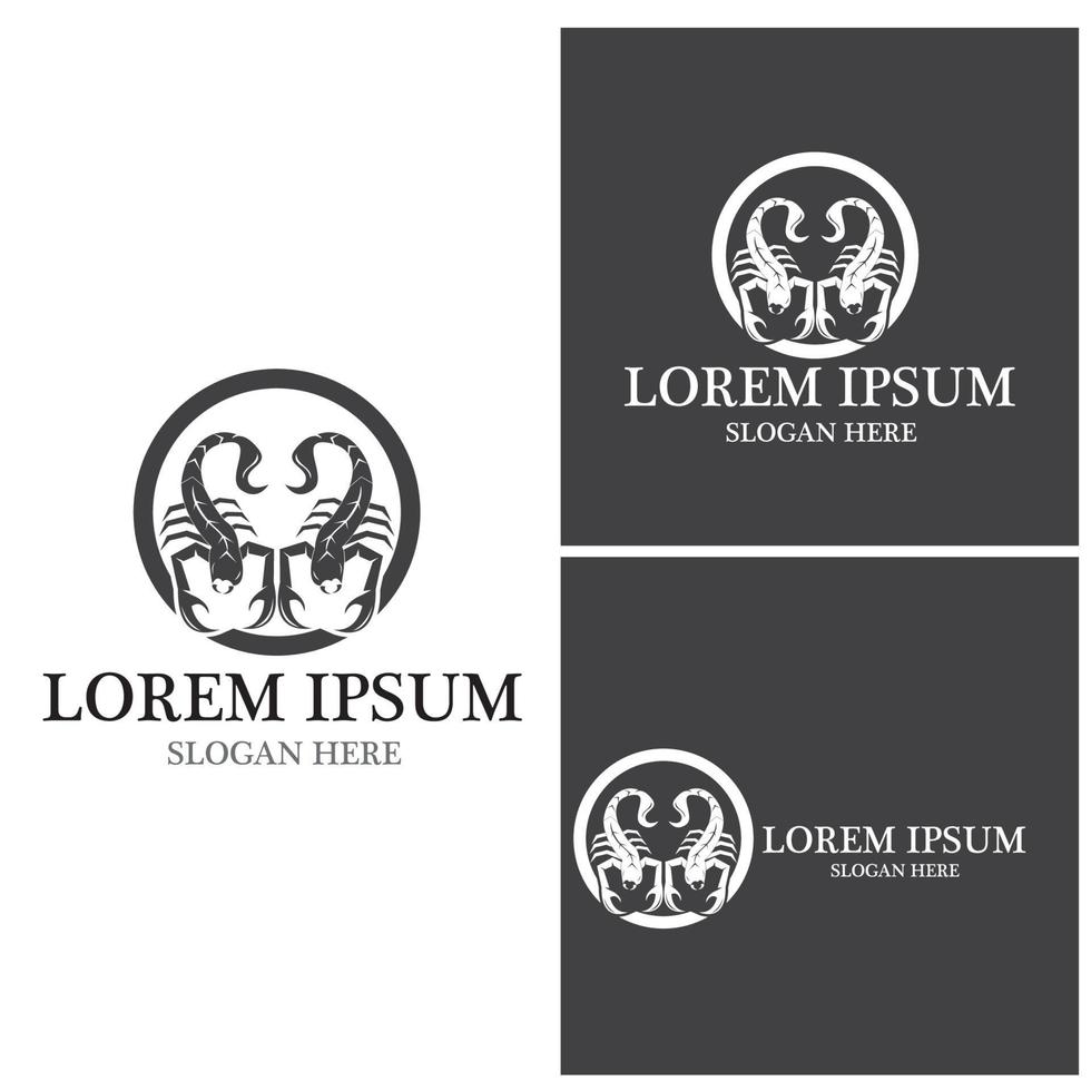 Scorpio Icon and symbol vector template