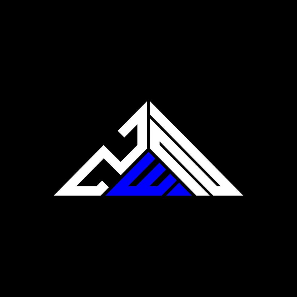 ZWN letter logo creative design with vector graphic, ZWN simple and modern logo in triangle shape.